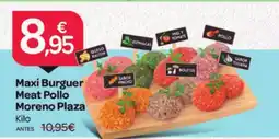 Supermercados El Jamón Maxi Burguer Meat Pollo Moreno Plaza oferta
