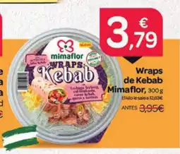 Supermercados El Jamón MIMAFLOR Wraps de Kebab oferta