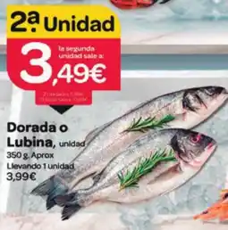 Supermercados El Jamón Dorada o Lubina oferta