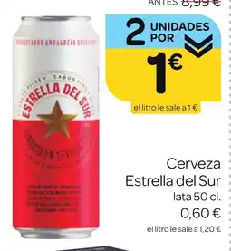 Supermercados El Jamón ESTRELLA DEL SUR Cerveza oferta