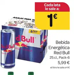 Supermercados El Jamón RED BULL Bebida Energética oferta