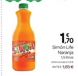 Supermercados El Jamón SIMON LIFE Naranja oferta