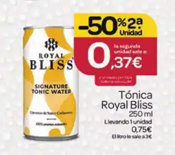 Supermercados El Jamón ROYAL BLISS Tónica oferta