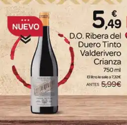 Supermercados El Jamón D.O. Ribera del Duero Tinto Valderivero Crianza oferta