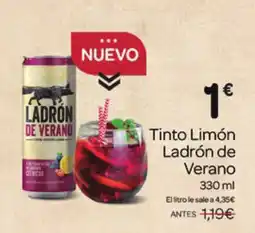 Supermercados El Jamón LADRON DE VERANO Tinto Limón oferta
