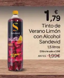 Supermercados El Jamón SANDEVID Tinto de Verano Limón con Alcohol oferta