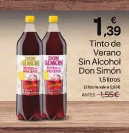 Supermercados El Jamón DON SIMON Tinto de Verano Sin Alcohol oferta