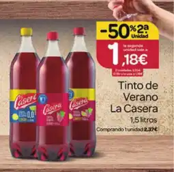 Supermercados El Jamón LA CASERA Tinto de Verano oferta