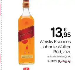 Supermercados El Jamón JOHNNIE WALKER Whisky Escoces oferta