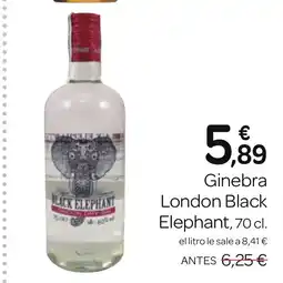 Supermercados El Jamón LONDON BLACK ELEPHANT Ginebra oferta