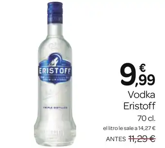 Supermercados El Jamón ERISTOFF Vodka oferta