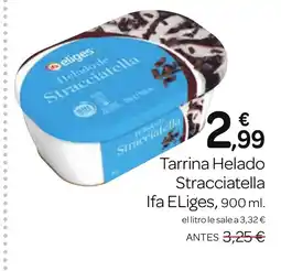 Supermercados El Jamón IFA ELIGES Tarrina Helado Stracciatella oferta