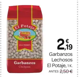 Supermercados El Jamón EL POTAJE Garbanzos Lechosos oferta
