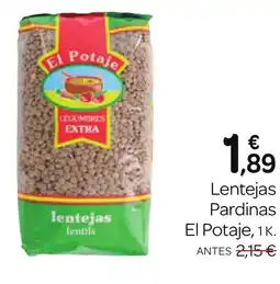 Supermercados El Jamón EL POTAJE Lentejas Pardinas oferta