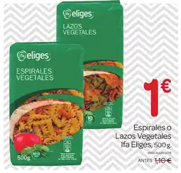 Supermercados El Jamón IFA ELIGES Espirales o Lazos Vegetales oferta