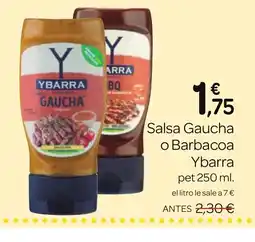 Supermercados El Jamón YBARRA Salsa Gaucha o Barbacoa oferta