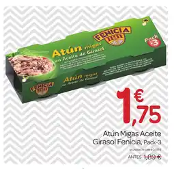 Supermercados El Jamón FENICIA Atún Migas Aceite Girasol oferta