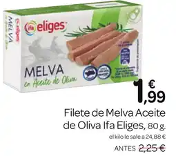 Supermercados El Jamón IFA ELIGES Filete de Melva Aceite de Oliva oferta