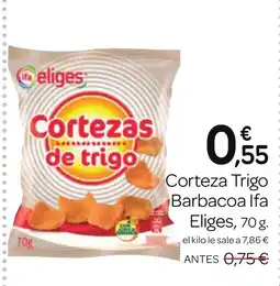 Supermercados El Jamón IFA ELIGES Cortezas de trigo Barbacoa oferta