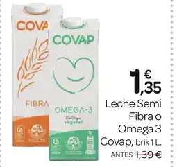 Supermercados El Jamón COVAP Leche Smi Fibra Omega 3 oferta