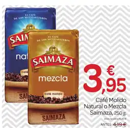 Supermercados El Jamón SAIMAZA Café Molido Natural o Mezcla oferta