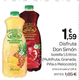 Supermercados El Jamón DON SIMON Disfruta oferta