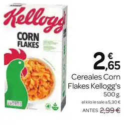 Supermercados El Jamón KELLOGG'S Cereales Corn Flakes oferta