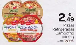 Supermercados El Jamón CAMPOFRIO Pizzas Refrigeradas oferta