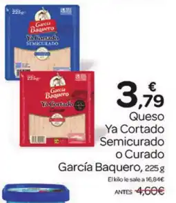 Supermercados El Jamón GARCIA BAQUERO Queso Ya Cortado Semicurado oferta