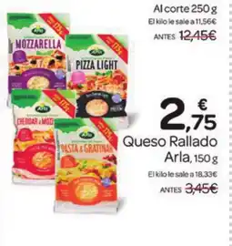 Supermercados El Jamón ARLA Queso Rallado oferta