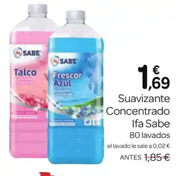 Supermercados El Jamón IFA SABE Suavizante Concentrado oferta