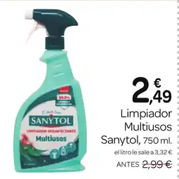 Supermercados El Jamón SANYTOL Limpiador Multiusos oferta