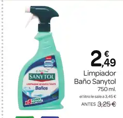 Supermercados El Jamón SANYTOL Limpiador Baño oferta