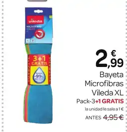 Supermercados El Jamón VILEDA Bayeta Microfibras oferta