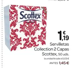 Supermercados El Jamón SCOTTEX Servilletas Collection 2 Capas oferta