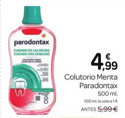 Supermercados El Jamón PARADONTAX Colutorio Menta oferta