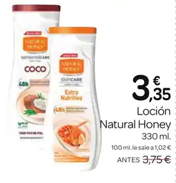 Supermercados El Jamón NATURAL HONEY Loción oferta