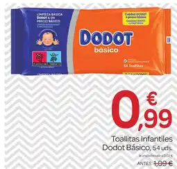 Supermercados El Jamón Toallitas Infantiles Dodot Básico oferta