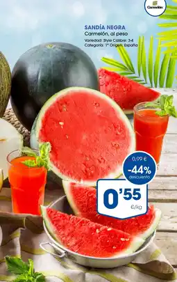 Supermercados Plaza Sandía negra oferta