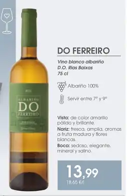 Supermercados Plaza Vino blanco albariño D.O. Rias Baixas oferta