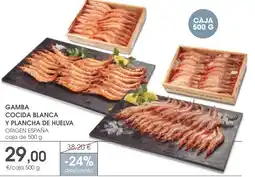 Supermercados Plaza Gamba cocida blanca y plancha de huelva oferta