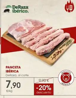 Supermercados Plaza Panceta ibérica oferta