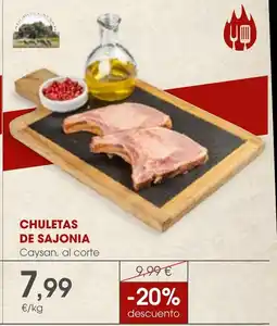 Supermercados Plaza Chuletas de sajonia oferta