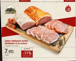 Supermercados Plaza Lomo artesano extra adobado o al ajillo oferta