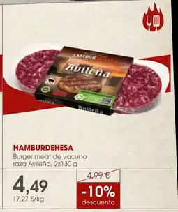 Supermercados Plaza HAMBURDEHESA Burger meat de vacuno raza Avileña oferta
