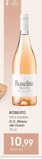 Supermercados Plaza ROSELITO Vino rosado D.O. Ribera del Duero oferta