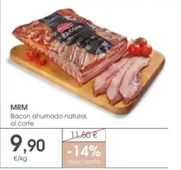Supermercados Plaza MRM Bacon ahumado natural oferta