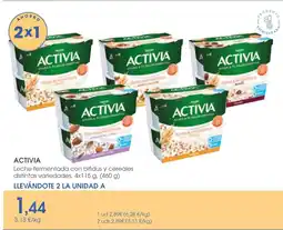 Supermercados Plaza ACTIVIA Leche fermentada con bifidus y cereales distintas variedades oferta