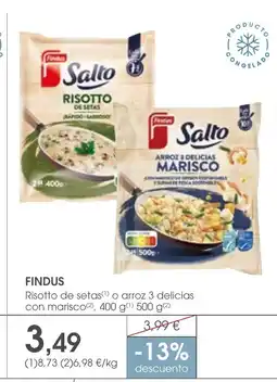 Supermercados Plaza FINDUS Risotto de setas oferta