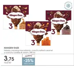 Supermercados Plaza HAAGEN-DAZS Helado cracking macadamia, crunchy salted caramel o crunchy cookies & cream oferta